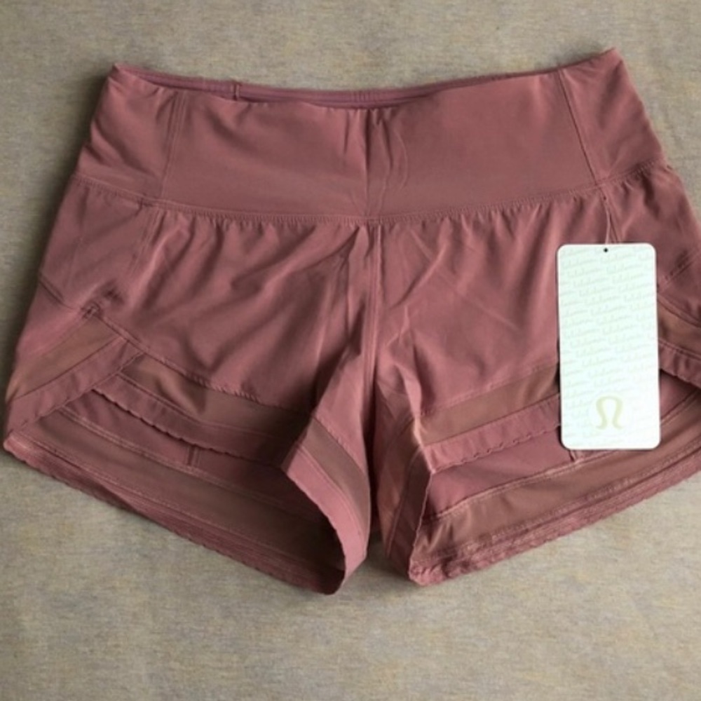 Brand new pink lululemon shorts